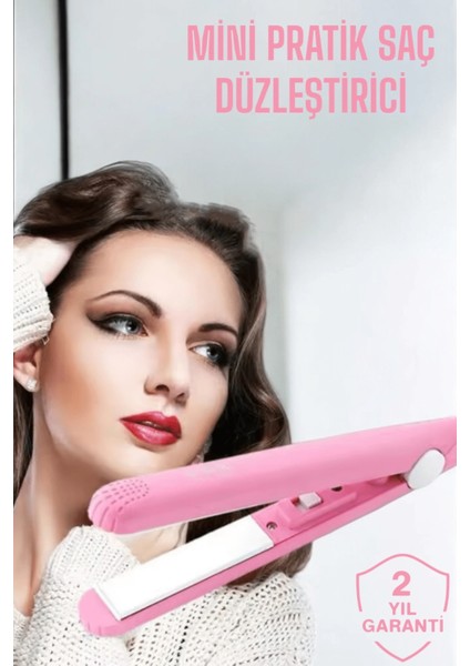 Renkli ve Hafif Elektriklenme Önleyici Mini Saç Düzleştirici