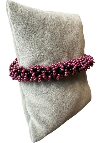 9669 El Yapımı Mor Renk Kum Boncuk Bileklik fırsatları