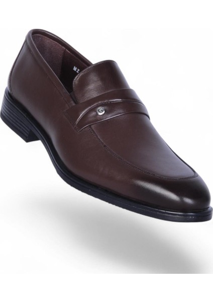 549 Kahve Antik Kauçuk %deri Erkek Klasik Ayakkabı