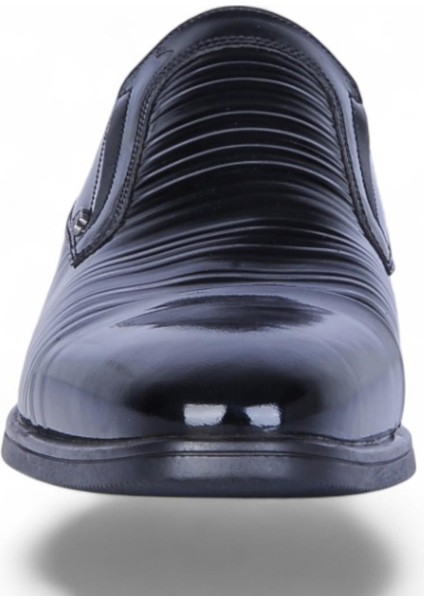 525 Siyah Rugan Kauçuk %deri Erkek Klasik Ayakkabı modelleri