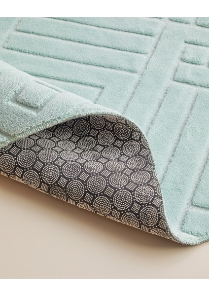 Twillow Banyo Paspası Seti 60X100 cm + 50X60 cm Su Yeşili modelleri