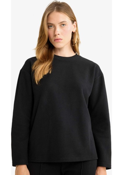 Relax Fit Bisiklet Yaka Sweatshirt E8433AX25AU modelleri