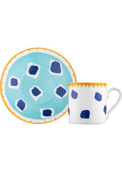 Çok Renkli 2 Kişilik Kahve Fincan Takımı, Şık ve Modern Tasarım fırsatları