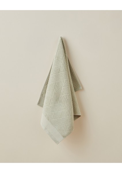 Chic Diamond Pamuk Yüz Havlusu 50X80 cm Açık Yeşil
