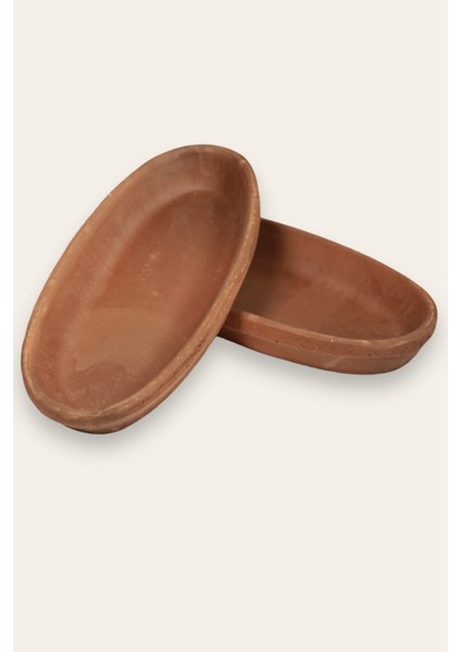 2'li Toprak Oval Balık Güveci Pişirme Tavası 27X13X4 Cm, Kahverengi modelleri