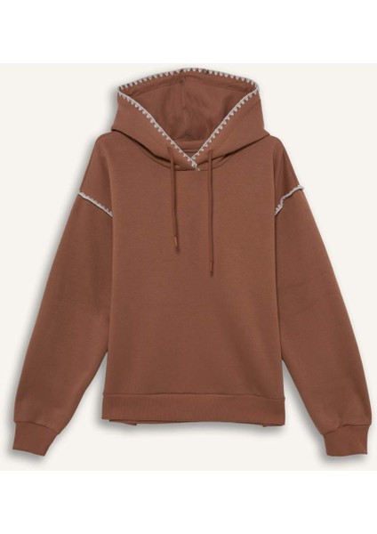 Overshirt Fit Kapüşonlu Sweatshirt G3318AX25AU