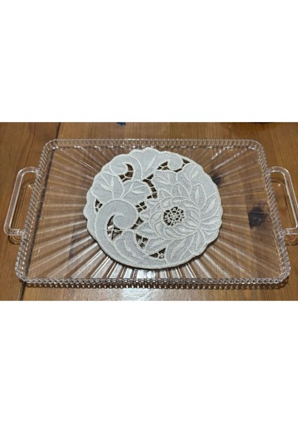 6'lı Nakışlı Keten Sunum Peçetesi, Leke Tutmaz, Şık ve Dayanıklı Tasarım fiyatları