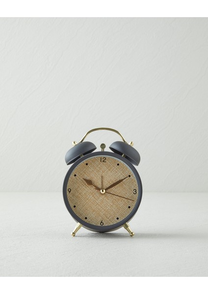 Lunel Masa Saati 13 cm Siyah