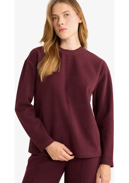 Relax Fit Bisiklet Yaka Sweatshirt E8433AX25AU