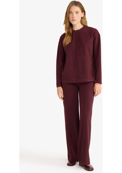 Relax Fit Bisiklet Yaka Sweatshirt E8433AX25AU fiyatları