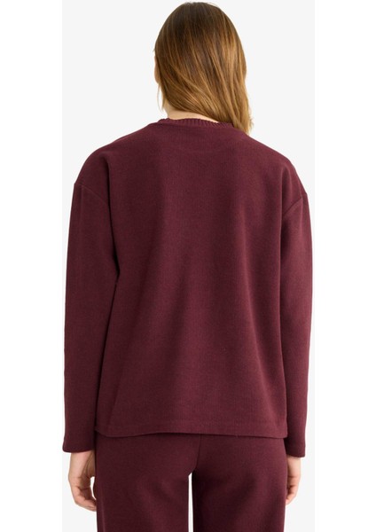 Relax Fit Bisiklet Yaka Sweatshirt E8433AX25AU