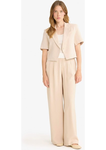 Wide Leg Cep Detaylı Normal Bel Düz Paça Uzun Boy Modal PANTOLON F9108AX25SM fiyatları
