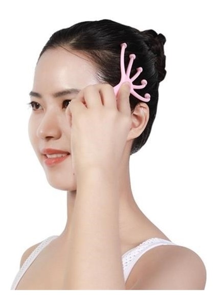 Çok Fonksiyonlu 5 Uçlu Bilyeli Baş Boyun Bacak Kol Masaj Alet Rahatlatıcı Kafa Masaj Aparatı