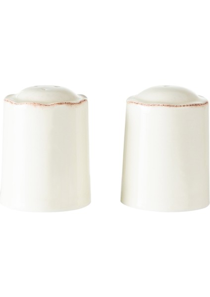 Ekru Tuzluk ve Biberlik Seti, Şık ve Kullanışlı Mutfak Aksesuarları