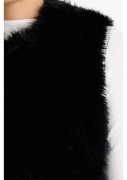 Regular Fit Suni Kürk Yelek F2181AX25WN indirimleri