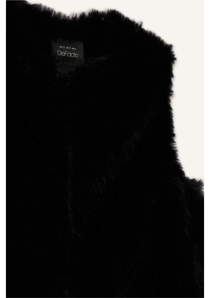 Regular Fit Suni Kürk Yelek F2181AX25WN