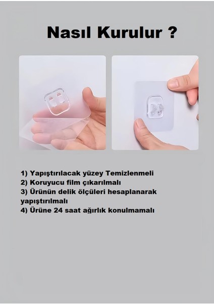 Yapışkanlı Duvara Monte Kancalı Baharatlık, Şık ve Pratik Mutfak Düzenleme Ürünü fırsatları