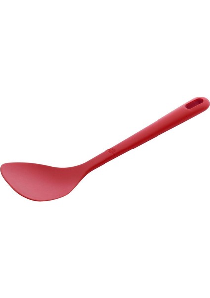 Kırmızı Silikon Wok Spatula, 31 Cm, Dayanıklı ve Şık Mutfak Gereci