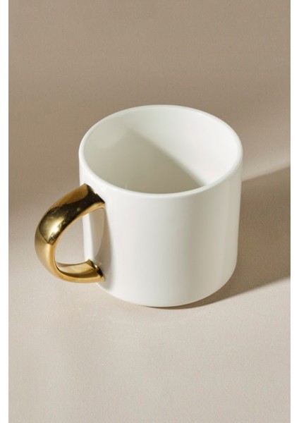 K Harfli 400 ml Beyaz Kupa, Şık ve Kullanışlı Tasarım. fiyatları