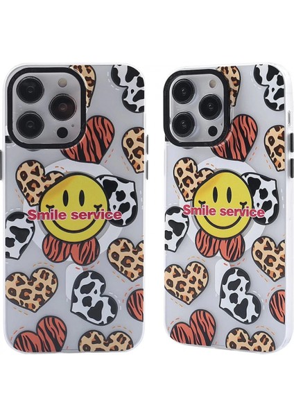 iPhone 13 Pro Max Kılıf Apollo Magneticsafe Desenli Kapak - Apollo Şeffaf - 2