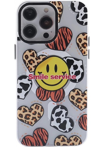 iPhone 13 Pro Max Kılıf Apollo Magneticsafe Desenli Kapak - Apollo Şeffaf - 2 modelleri
