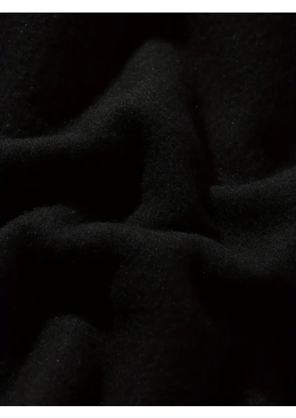 Kadın Siyah Tayt - Sweatshirt Takım 2'li Kombin Oversize Salaş Boyfriend