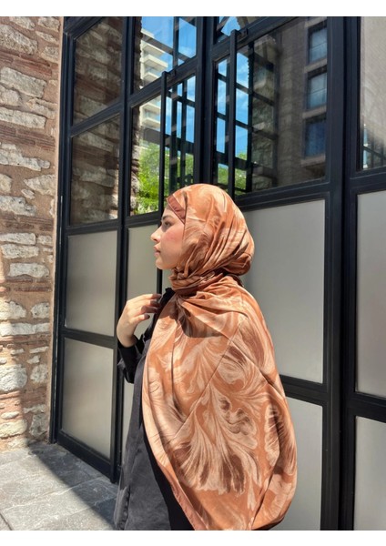 Esinti Vual Soft Pamuk Şal Vizon Renk