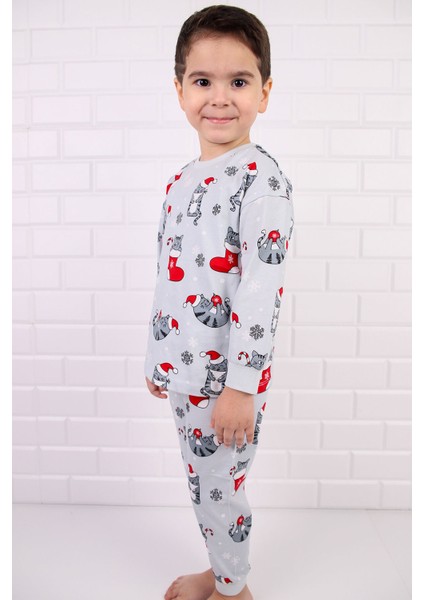 %100 Pamuk, Yılbaşı Desenli, Noel Temalı 3 Parça Body & Zıbın Takım 3-9 Ay indirimleri