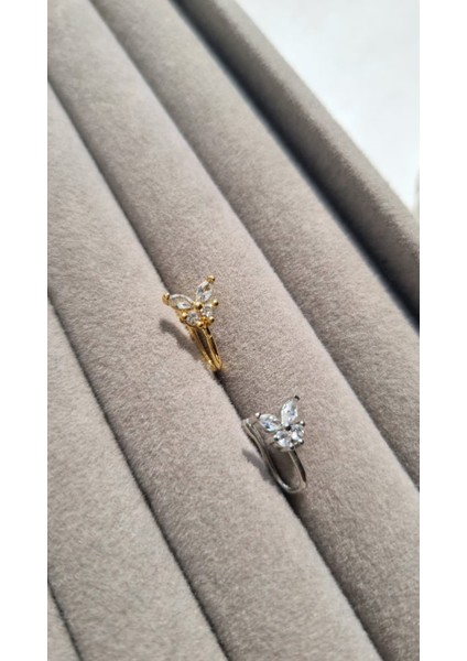 Premium Paslanmaz Çelik Kelebek Kıkırdak Küpe