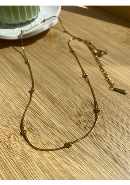 Çelik Top Detay Zincir Kolye fiyatları