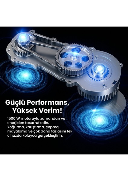 1500W 5.2l Stand Mikser, 10 Kademe Hız, Güçlü ve Çok Fonksiyonlu Ev Aleti modelleri