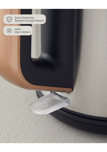 Paslanmaz Çelik Şık ve Dayanıklı Çay Demleme Cihazı