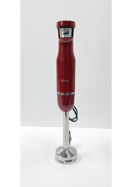 Kırmızı 1700W Turbo El Blenderi, Ölçü Kabı ve Kahvaltı Bıçağı Hediye