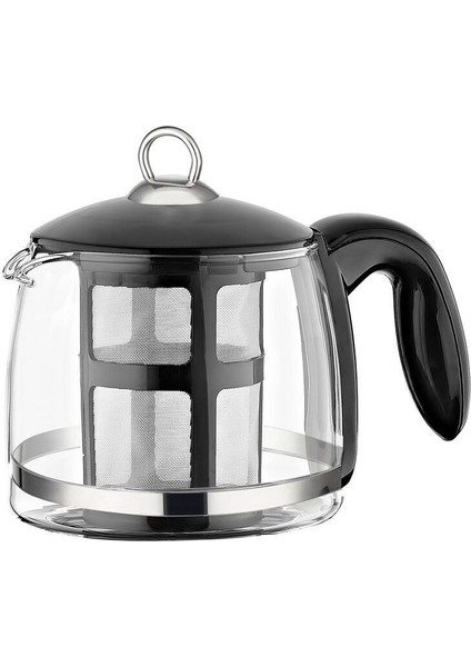 Elektrikli Cam Demlik Çay Makinesi, Şık ve Kullanışlı Tasarım, Siyah Renk