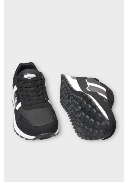 Erkek Ortopedik Cilt Günlük Yürüyüş Koşu Sneaker Spor Ayakkabı Siyah - Beyaz modelleri