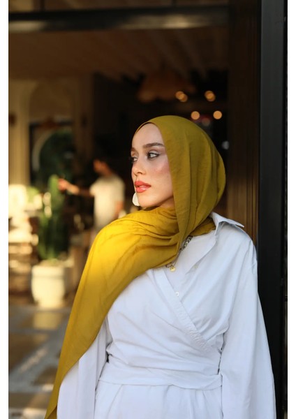 Aminenesil Modakaşmir Neo Pamuk Şal Oksit Sarı fırsatları