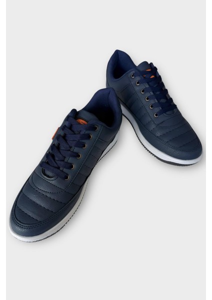 Erkek Ortopedik Günlük Yürüyüş Rahat Spor Ayakkabı Lacivert fırsatları