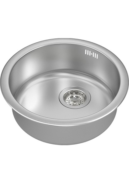 Tek Gözlü Eviye, Paslanmaz Çelik, 45X15 cm