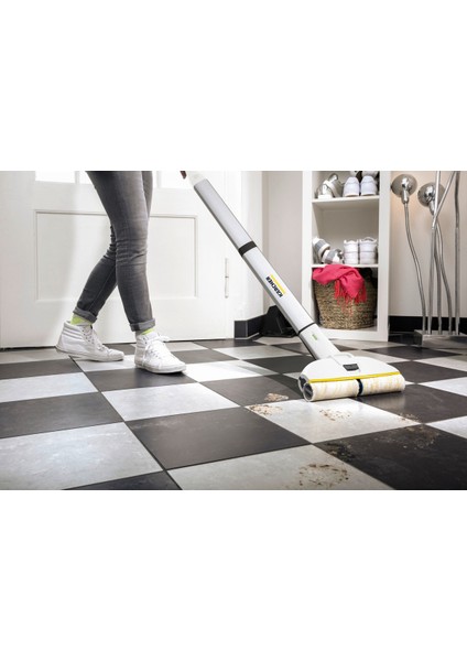 Kablosuz Zemin Temizleme Makinesi, Beyaz, Hafif ve Kullanışlı, Pratik Temizlik Aracı indirimleri