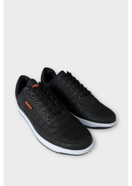 Erkek Ortopedik Günlük Yürüyüş Rahat Spor Ayakkabı Siyah - Beyaz modelleri