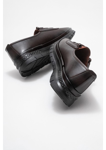 Kadın Bağcıklı Günlük Ayakkabı Kahve Cilt fırsatları