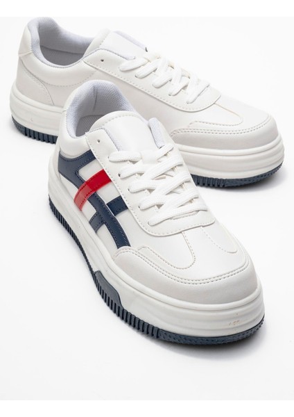 Kadın Spor Ayakkabı; Beyaz Laci