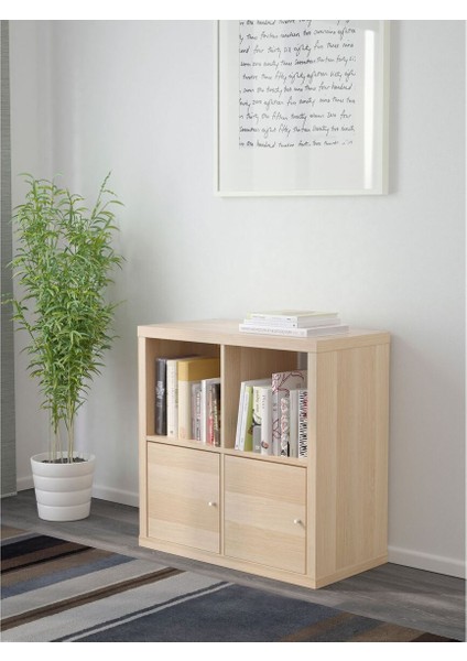 Açık Raf Ünitesi, Ağartılmış Meşe Görünümlü, 77X77 Cm, Kapaklı fiyatları