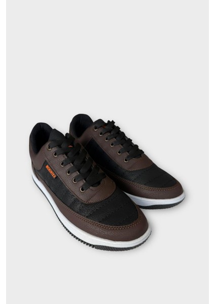 Erkek Ortopedik Günlük Yürüyüş Rahat Spor Ayakkabı Kahverengi - Siyah modelleri