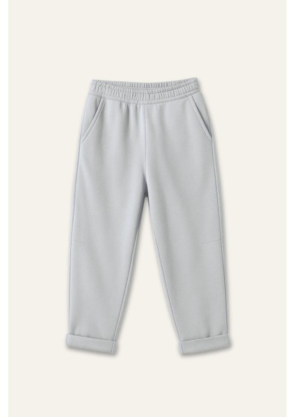 Kız Çocuk Fırçalı Tek Alt - Gri