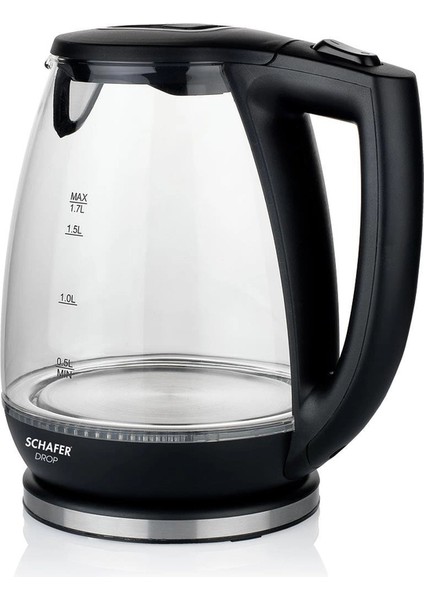 Drop Cam Su Isıtıcı (Kettle)-Siyah