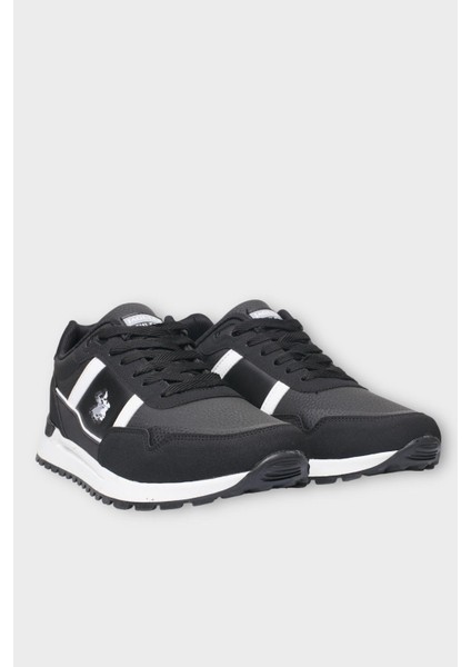 Erkek Ortopedik Cilt Günlük Yürüyüş Koşu Sneaker Spor Ayakkabı Siyah - Beyaz fırsatları