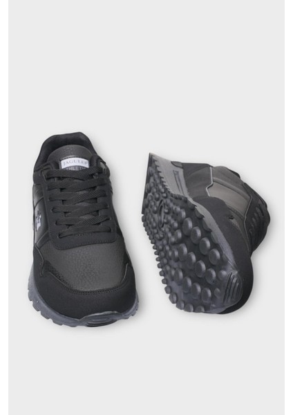 Erkek Ortopedik Cilt Günlük Yürüyüş Koşu Sneaker Spor Ayakkabı Siyah fırsatları