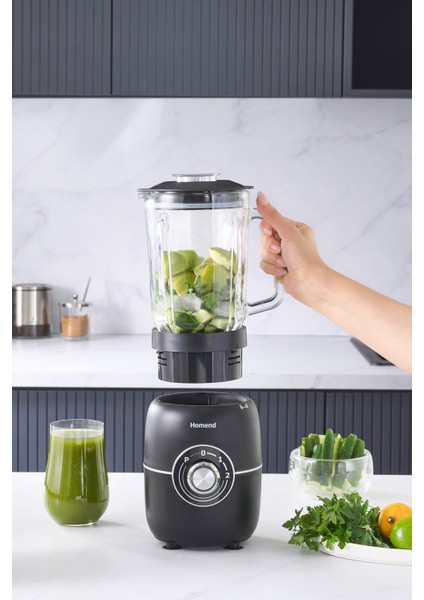 Cam Sürahi ile 1,5l Tablo Blender, Siyah, Pratik ve Şık Tasarım modelleri