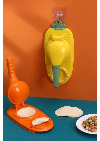 Renkli Havuç Tasarımlı Pratik Börek ve Mantı Hamuru Pres Kalıbı